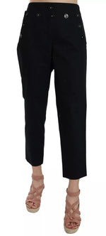 Pantalon en coton noir chic Dolce &amp; Gabbana