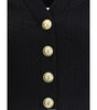 Balmain Ribbed and braided Cardigan