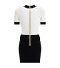 Balmain Braided pattern midi Dress
