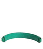 Dolce & Gabbana Green Embellished Leather Bag Handle Women Shoulder Strap