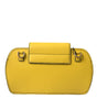 Dolce & Gabbana Yellow Smooth Leather DG Logo Clutch Crossbody Case Bag