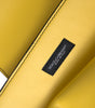 Dolce & Gabbana Yellow Smooth Leather DG Logo Clutch Crossbody Case Bag