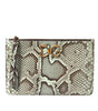 Dolce & Gabbana Verde Acqua Exotic Leather Gold DG Logo Clutch Borse Bag