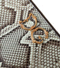 Dolce & Gabbana Verde Acqua Exotic Leather Gold DG Logo Clutch Borse Bag