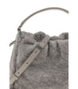 Brunello Cucinelli Small shearling Mellow Shoulder Bag