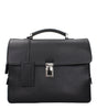Prada Black Leather Business And Laptop Bags
