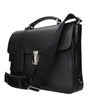 Prada Black Leather Business And Laptop Bags