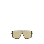 Alexander McQueen Havana T-Bar Visor Sunglasses