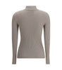 Brunello Cucinelli Zipped high neck Top