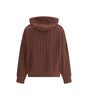 Brunello Cucinelli Balloon Net Embroidery Cardigan in cashmere with a hood