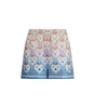 Casablanca Gradient Heart Monogram Silk Shorts
