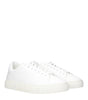 Versace White Leather Low Tops