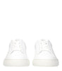 Versace White Leather Low Tops
