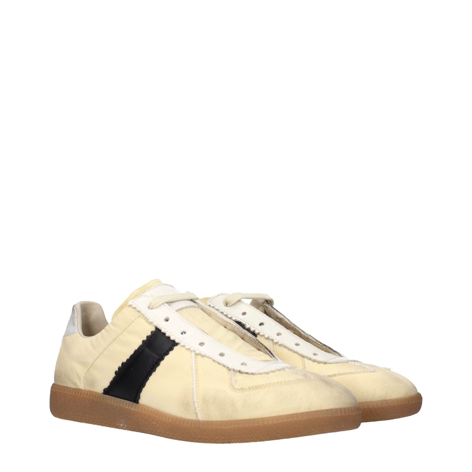 Maison Margiela Beige Fabric Chunky Sneakers