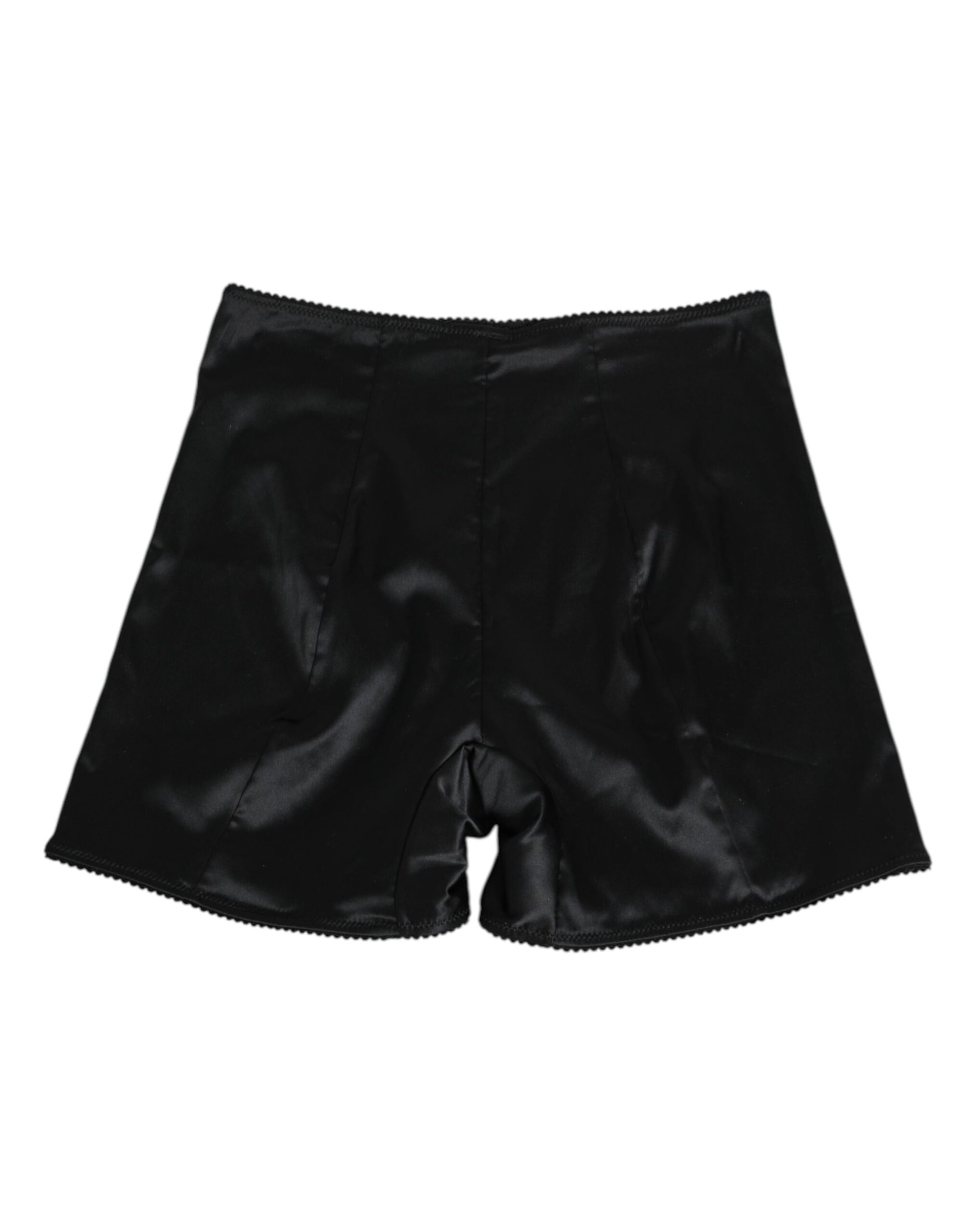 Dolce & Gabbana Black Silk Stretch Slip Cycling Women Underwear