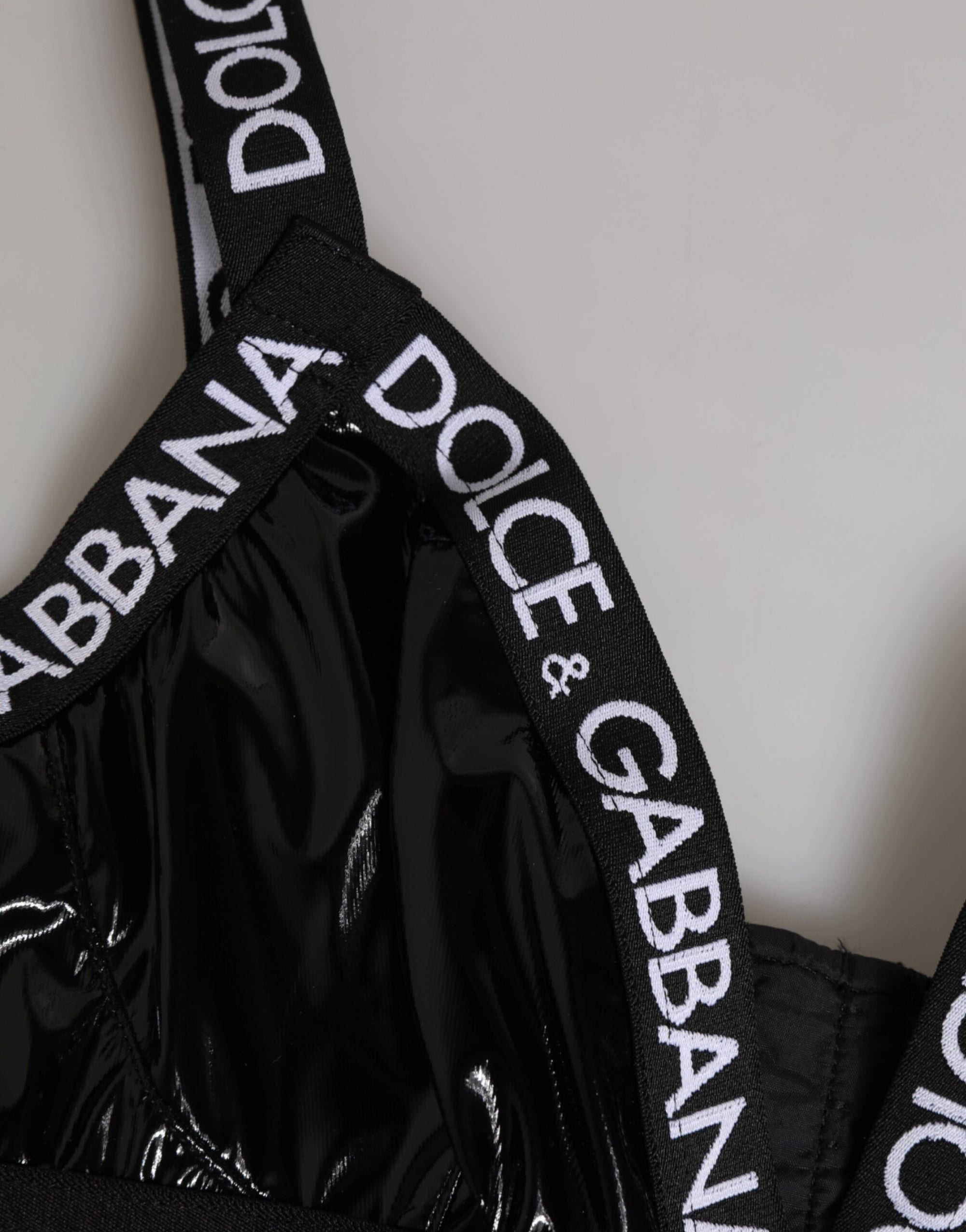 Dolce & Gabbana Black Polyester Soft Cup Brassiere Underwear