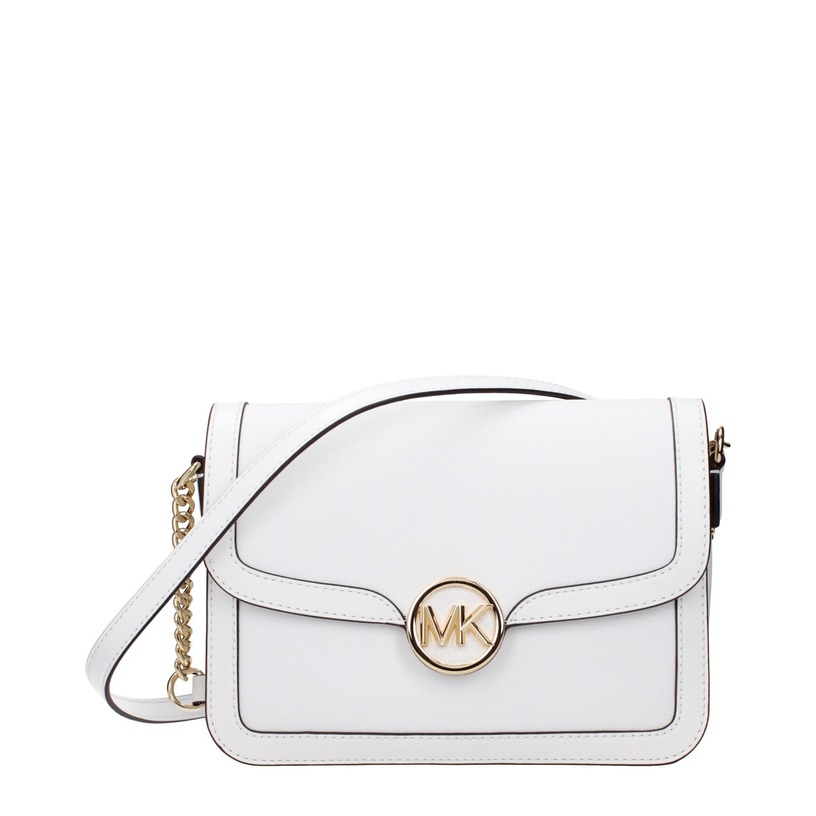 Michael Kors White Leather Crossbody Bags