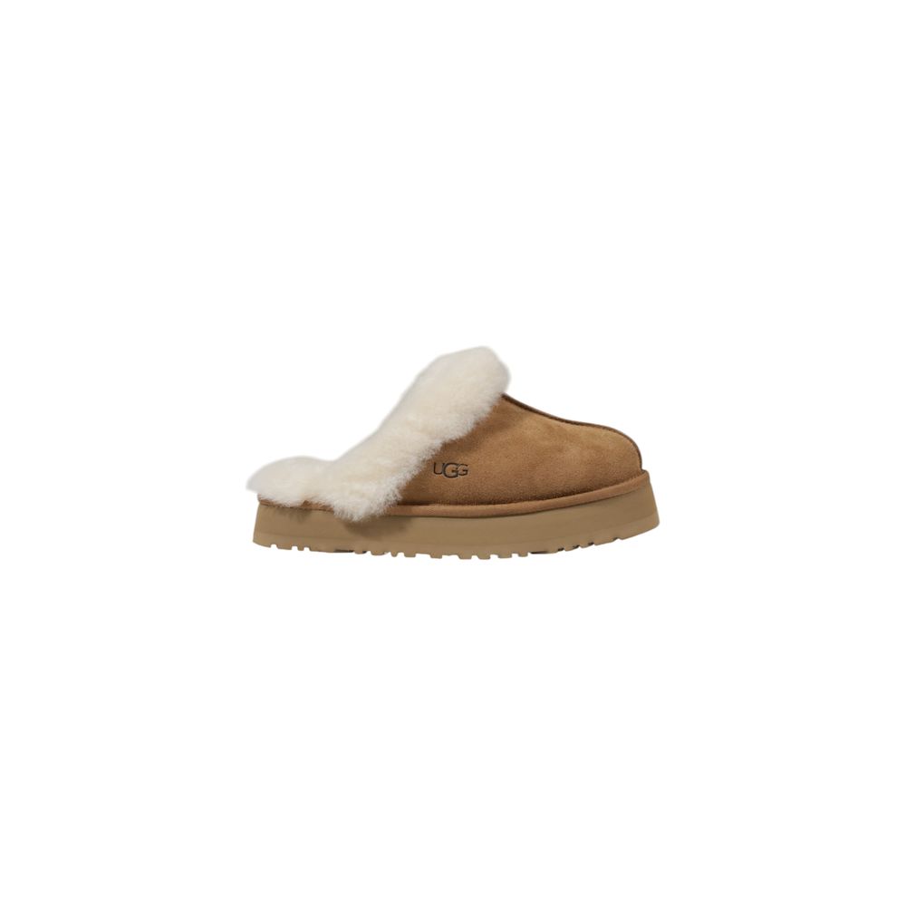 UGG Beige Suede Leather Slipper