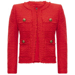 Balmain Red Nylon Suits & Blazer