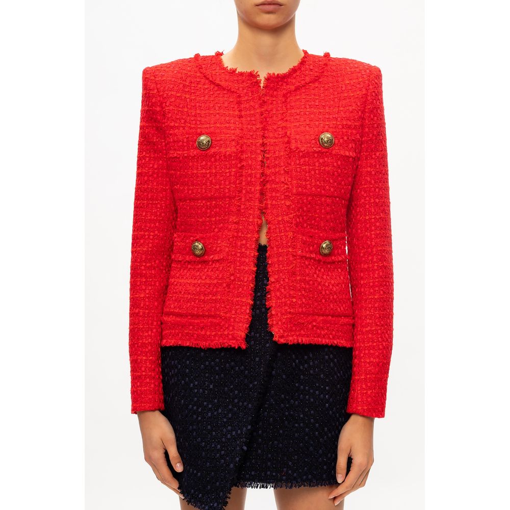 Balmain Red Nylon Suits & Blazer