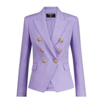 Balmain Purple Wool Suits & Blazer