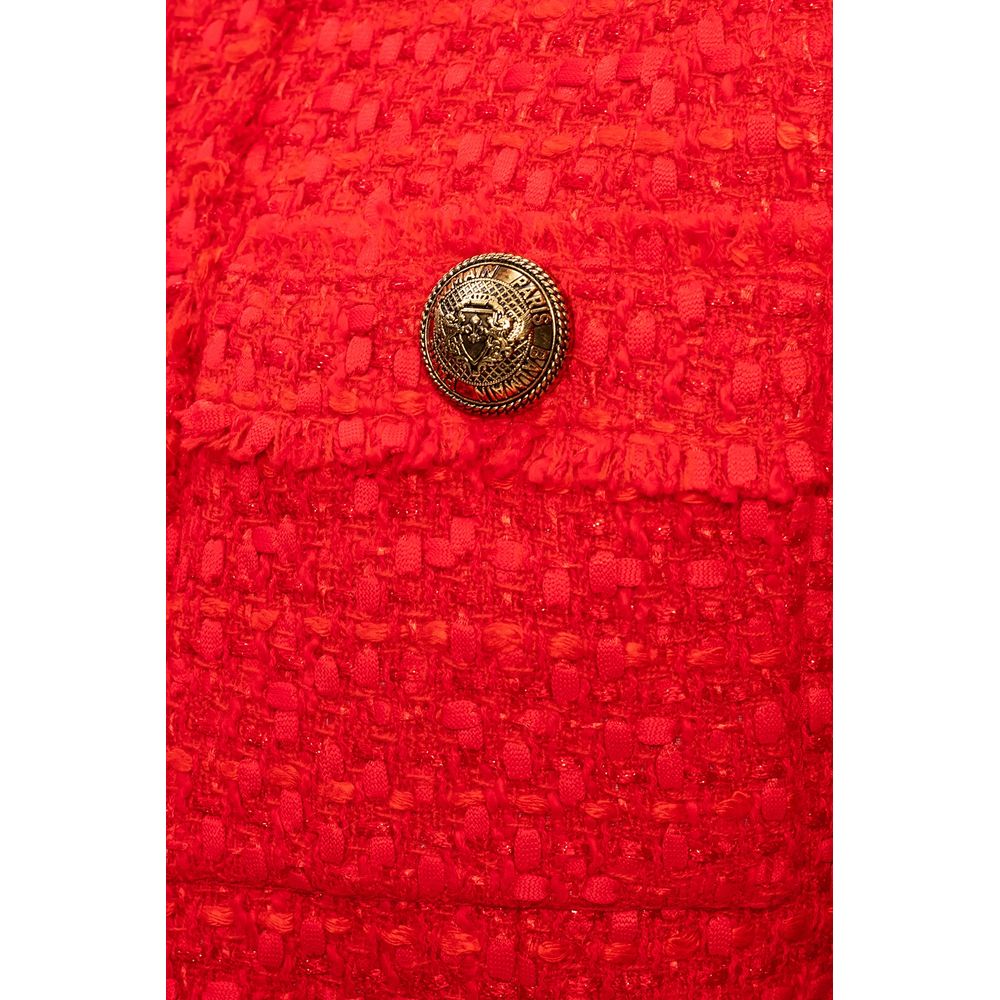 Balmain Red Nylon Suits & Blazer
