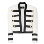 Balmain White Viscose Suits & Blazer