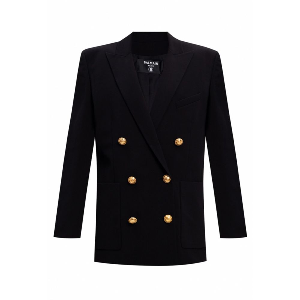 Balmain Black Viscose Suits & Blazer
