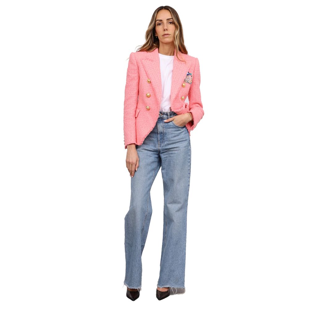 Balmain Pink Cotton Suits & Blazer