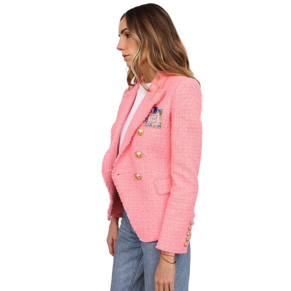 Balmain Pink Cotton Suits & Blazer
