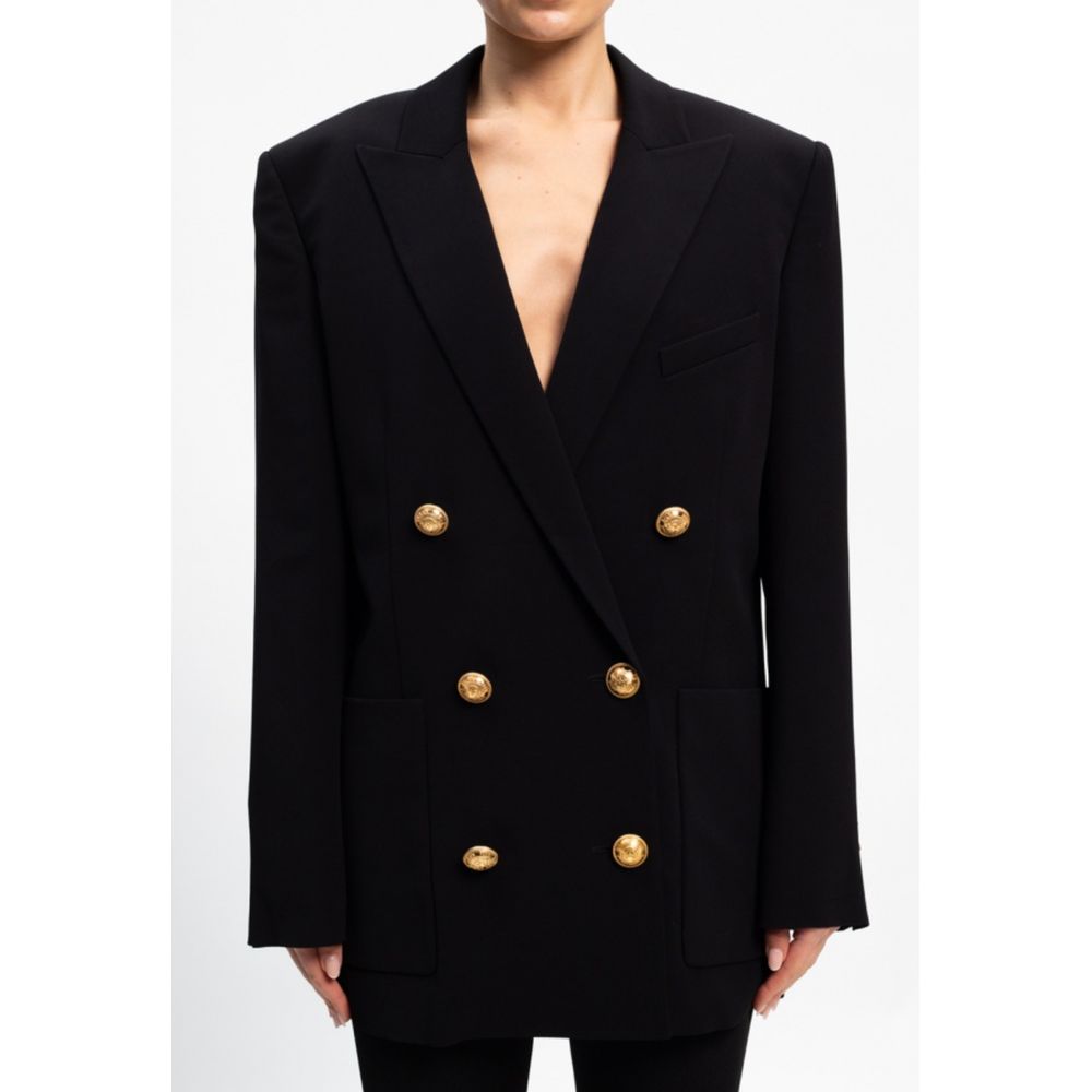 Balmain Black Viscose Suits & Blazer