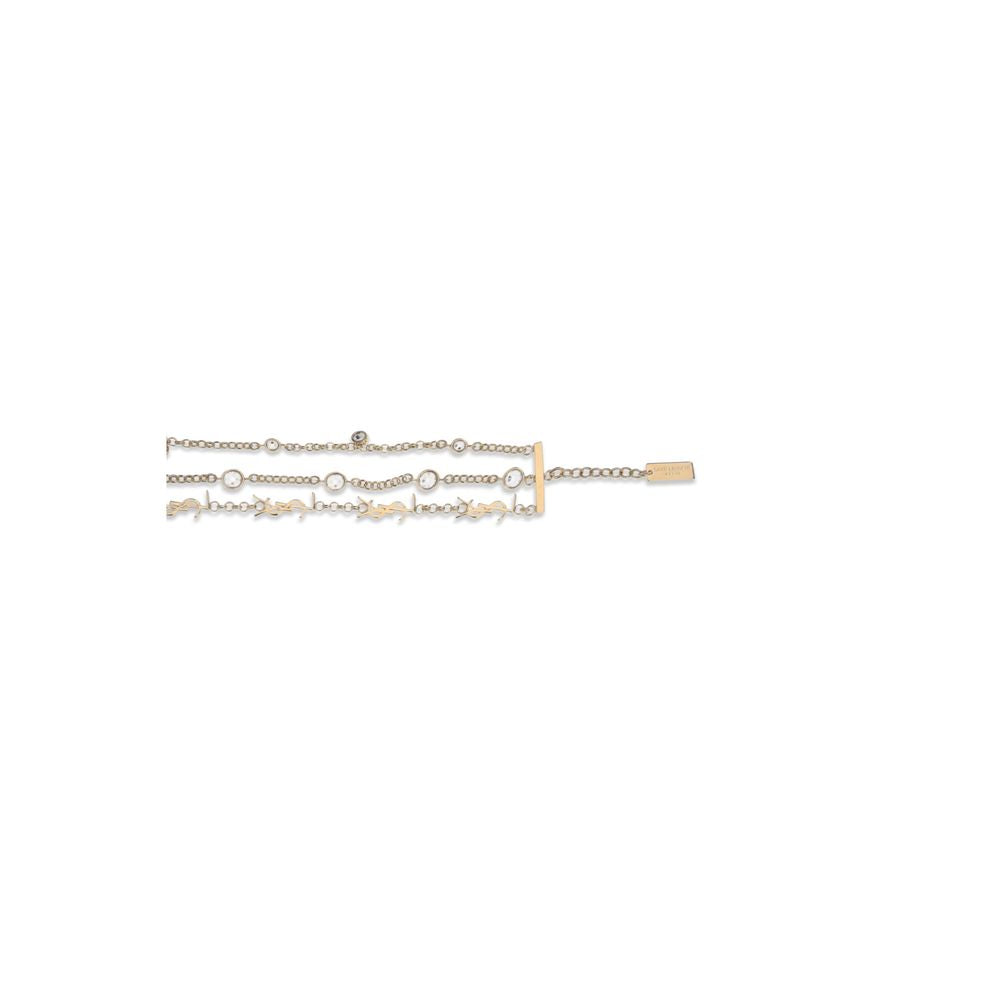 Saint Laurent Cassandre multi-wrap chain Bracelet