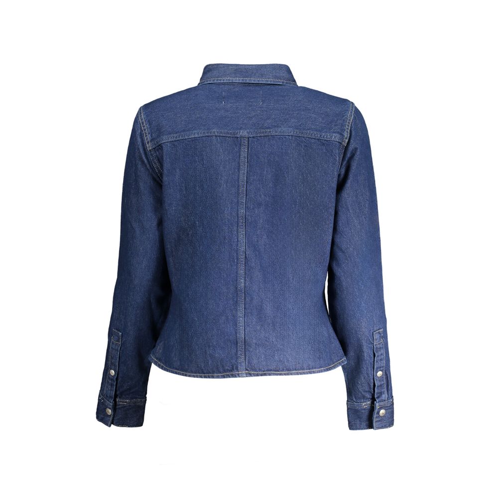 Calvin Klein Blue Cotton Shirt
