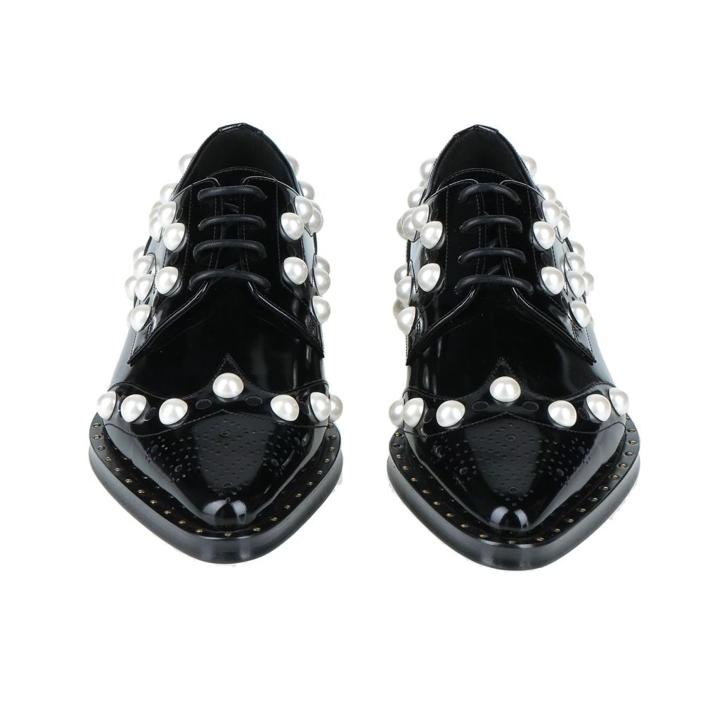 Dolce & Gabbana Black Leather Oxfords And Derby