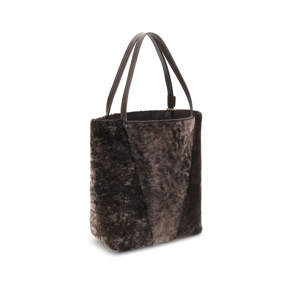 Chloé Spin Shearling Tote Bag