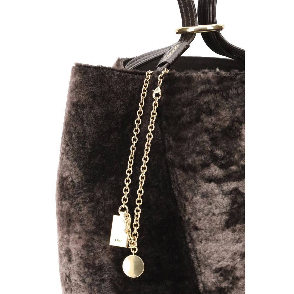 Chloé Spin Shearling Tote Bag