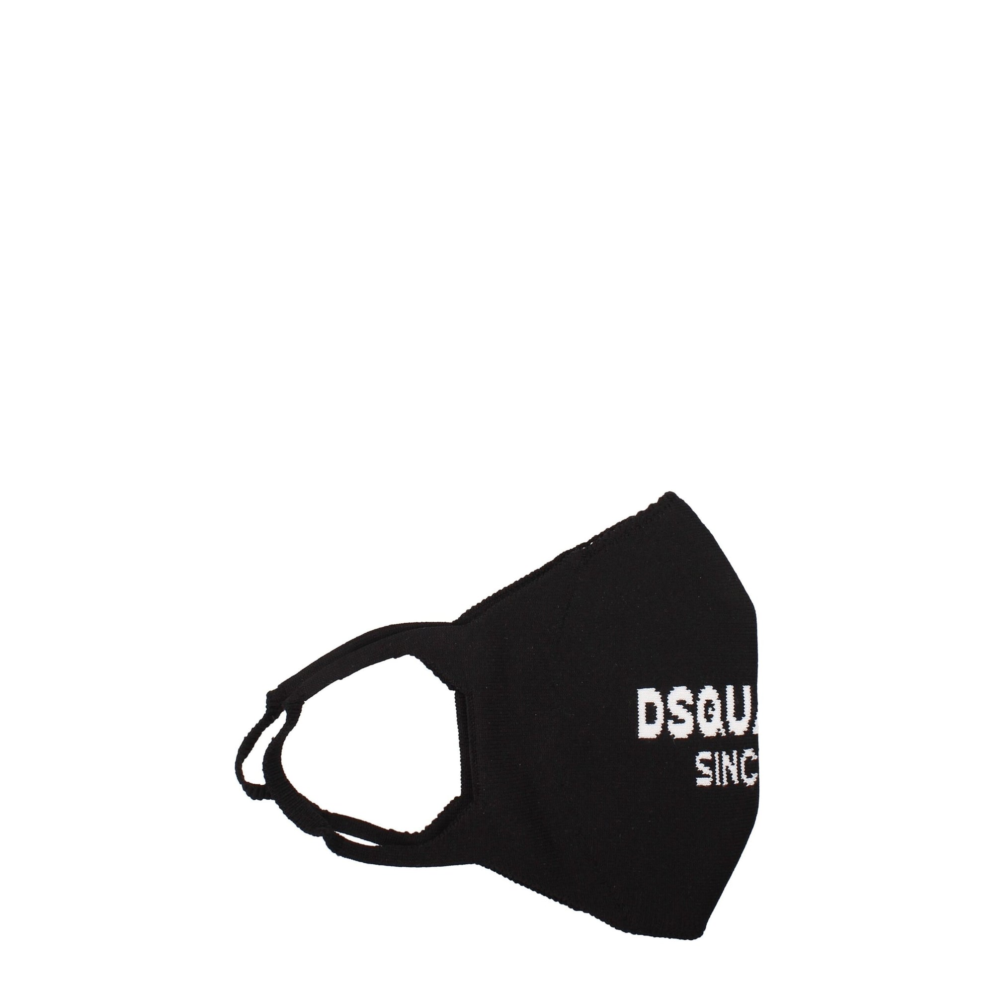 Dsquared² Black Polipropilene Facemasks