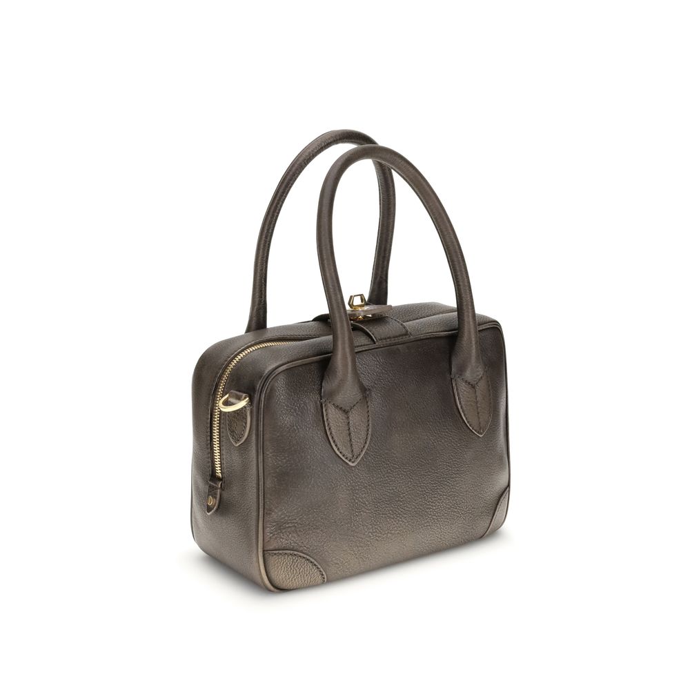 Golden Goose VITA BAG TREATED LEATHER BODY GOLD METAL
