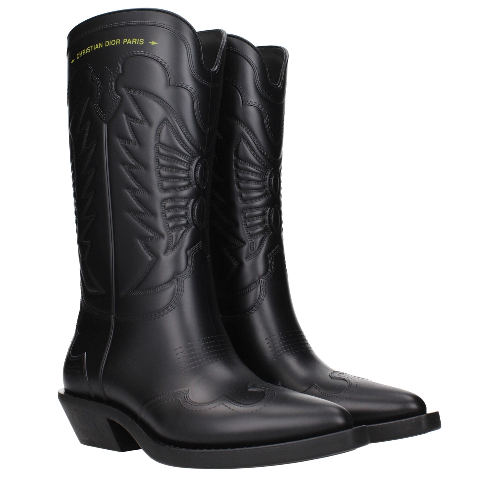 Christian Dior Black Leather Ankle Boots
