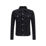 Dolce & Gabbana Jacquard-Logo Denim Jacket