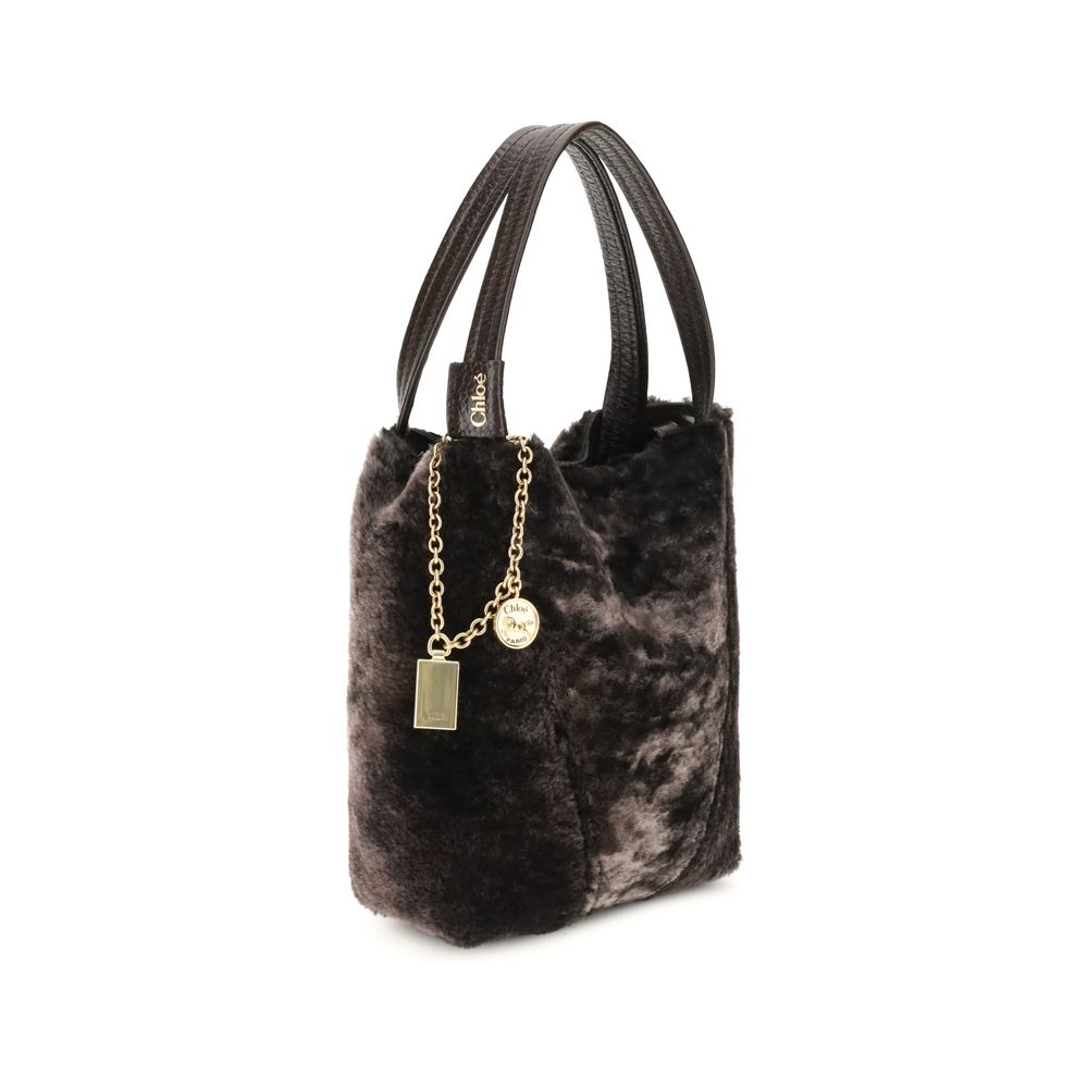 Chloé Shearling Spin Tote Bag