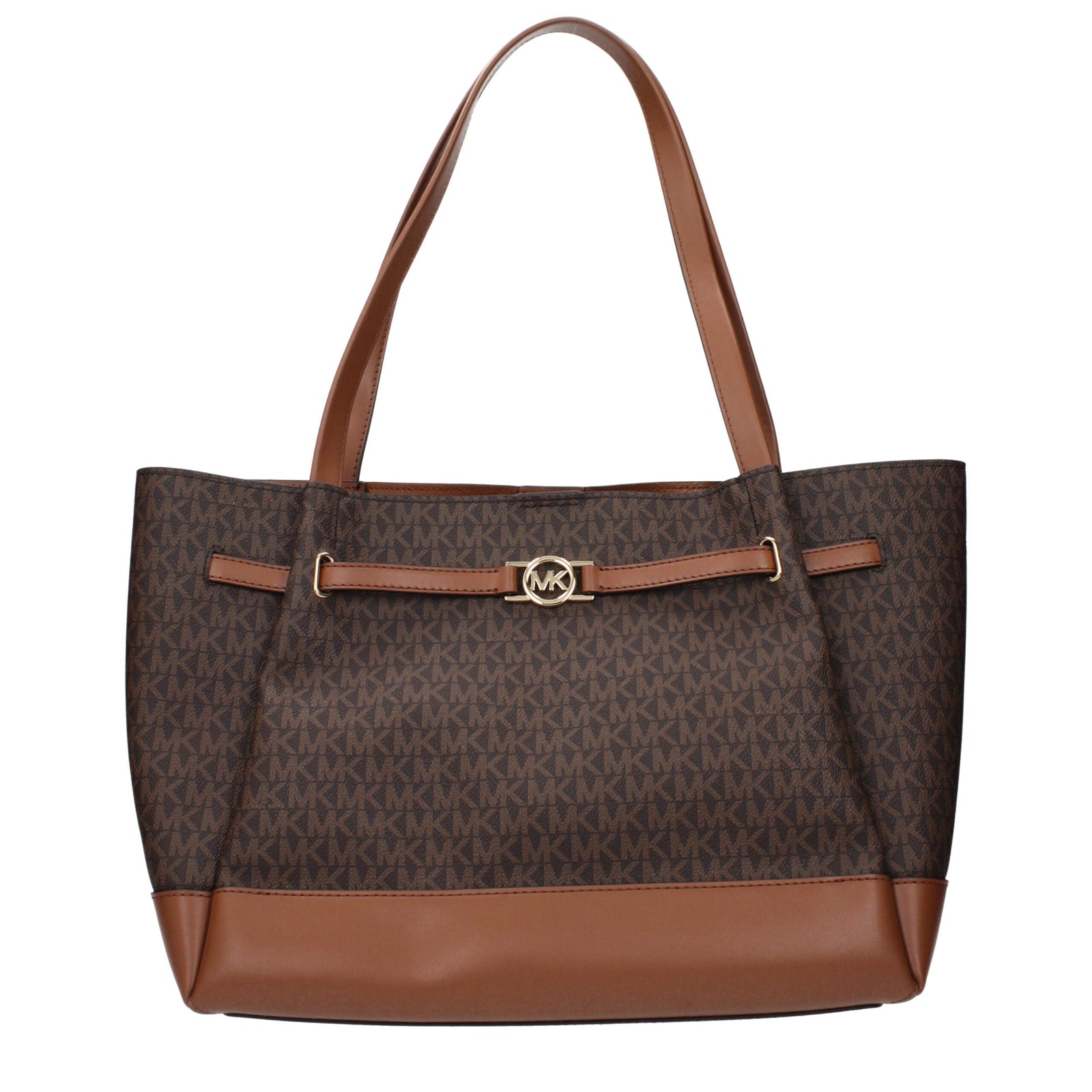 Michael Kors Brown Fabric Shoulder Bags