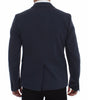 Dolce & Gabbana Elegant Blue Cotton Stretch Blazer Jacket